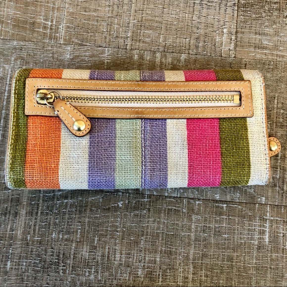 Coach Bonnie Legacy Stripe Wallet - Picture 2 of 7